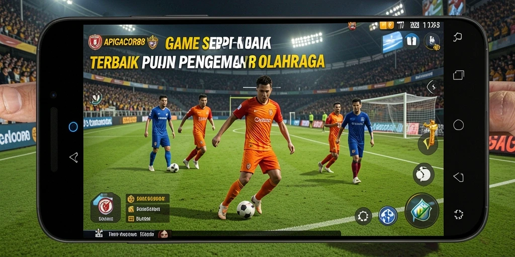 Tangkapan layar dari gameplay seru APIGACOR88 dalam pertandingan sepak bola.