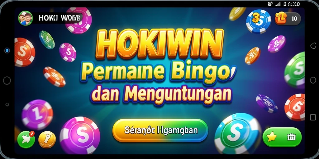 Screenshot HOKIWIN yang menampilkan gameplay seru Bingo.