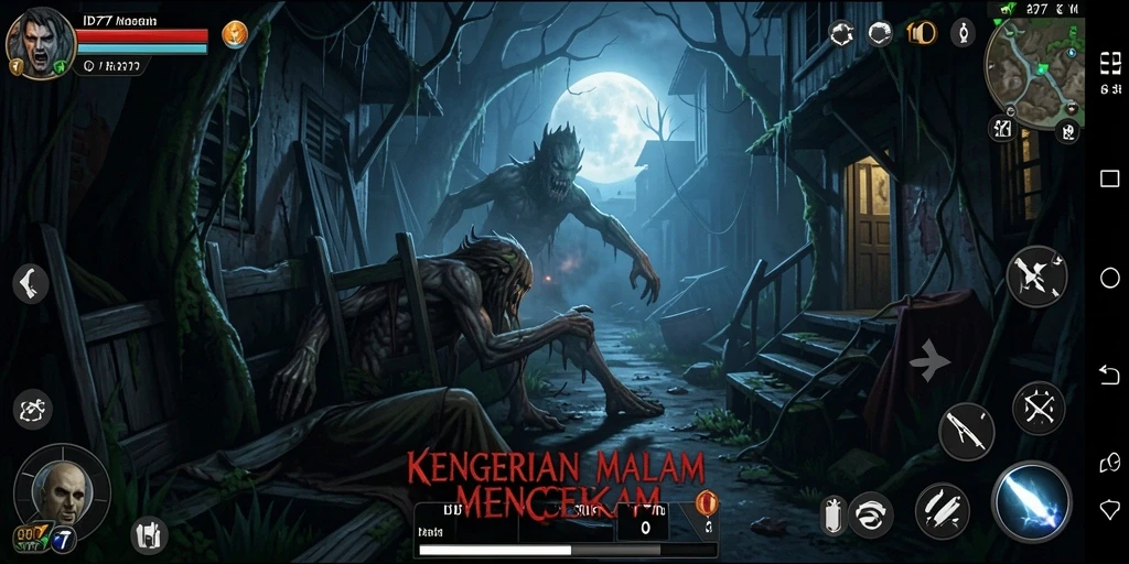 Tangkapan layar menampilkan momen menegangkan dari gameplay ID777.