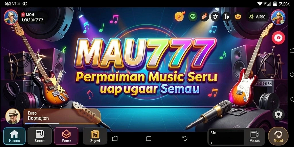 Screenshot gameplay MAU777, tunjukkan keseruan bermain musik.