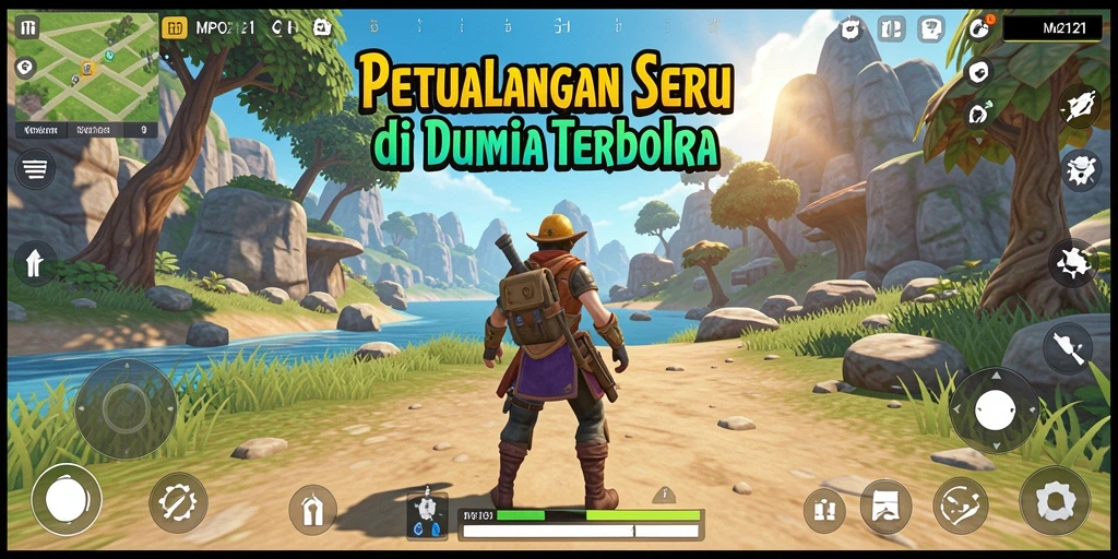 Screenshot MPO2121 menampilkan eksplorasi dunia terbuka yang menakjubkan.