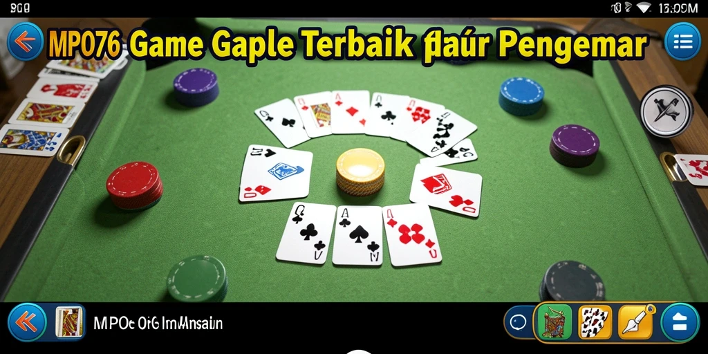 Tampilan menarik dari gameplay Gaple di MPO76.