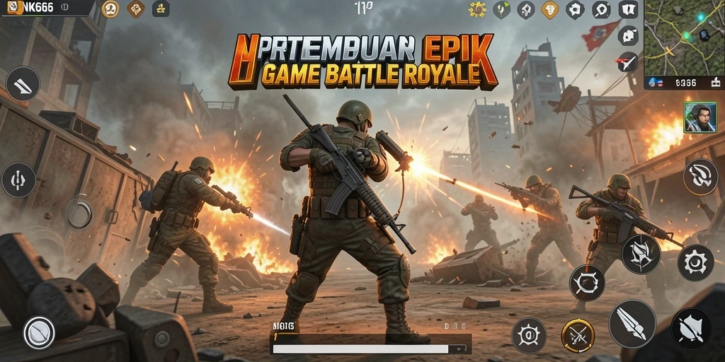 Gameplay seru di NK666 dengan pertempuran intens.