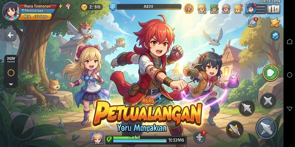 Tampilan gameplay R6R6 yang seru dan penuh warna.