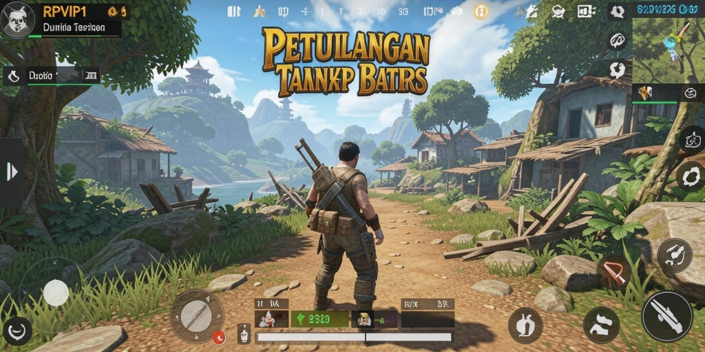 Gameplay RPVIP1 menampilkan dunia terbuka yang luas dan interaktif.